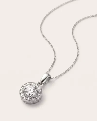 Vintage Round Diamond Solitaire Necklace (1 ct. tw.)